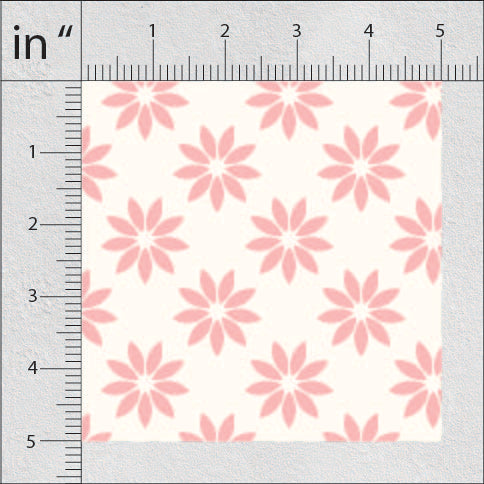 Pale Leaf And Old Pink Pattern  Geometric Print
